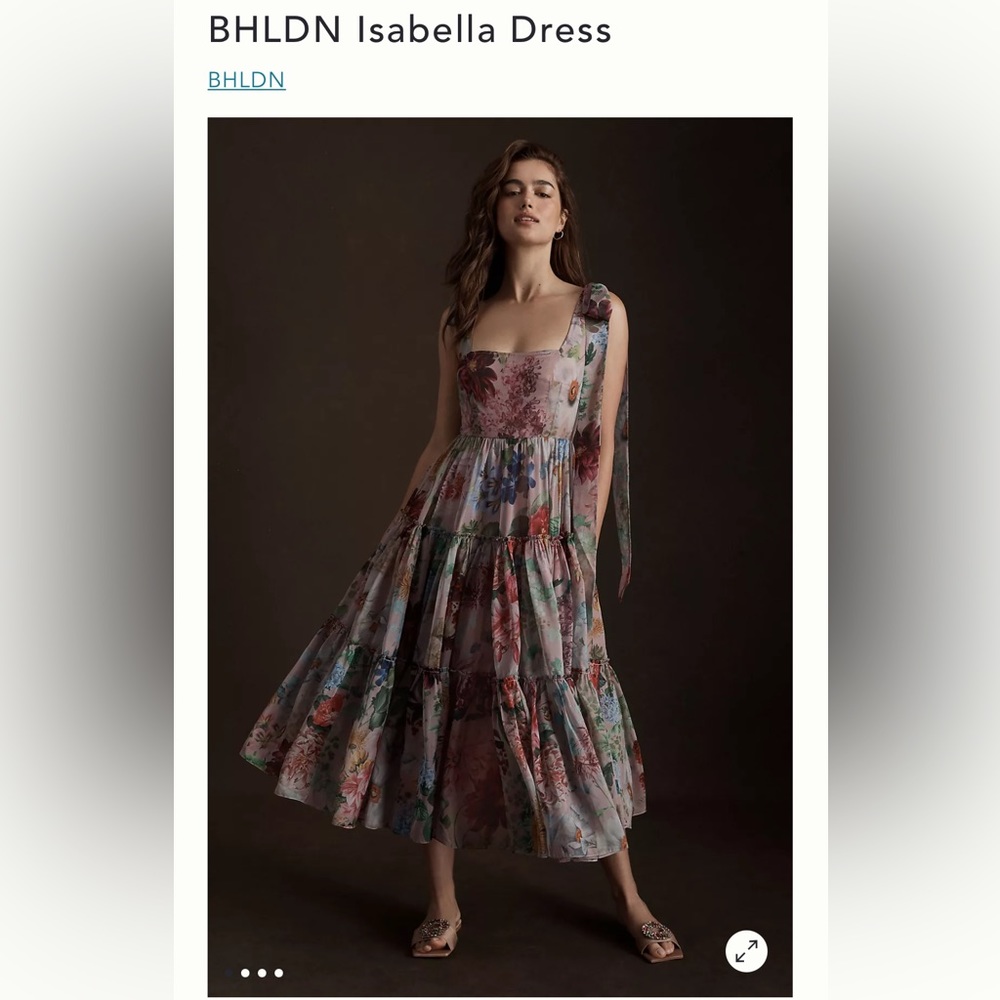 Selling  BHLDN Isabella dress — only worn once!
